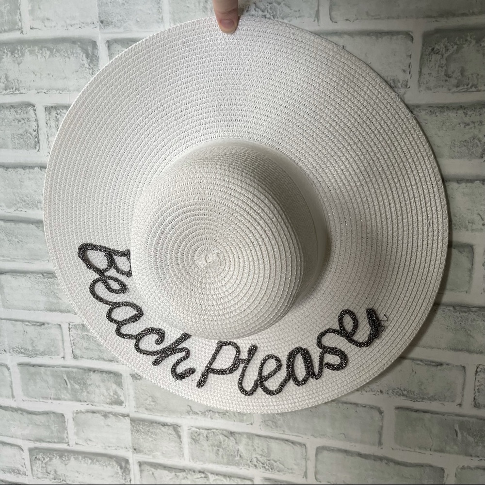 AUGUST HAT COMPANY BEACH PLEASE WHITE HAT